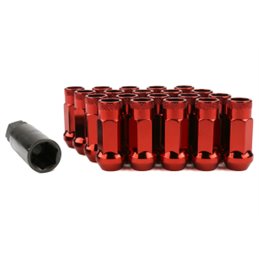 Ecrous SR48 MUTEKI Chrome Rouge Ouverts 12X1.50