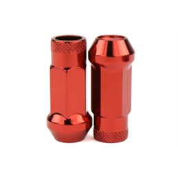 Ecrous SR48 MUTEKI Chrome Rouge Ouverts 12X1.50