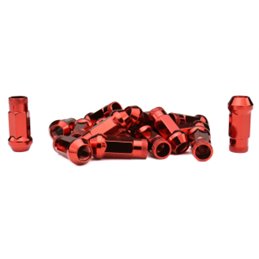 Ecrous SR48 MUTEKI Chrome Rouge Ouverts 12X1.50