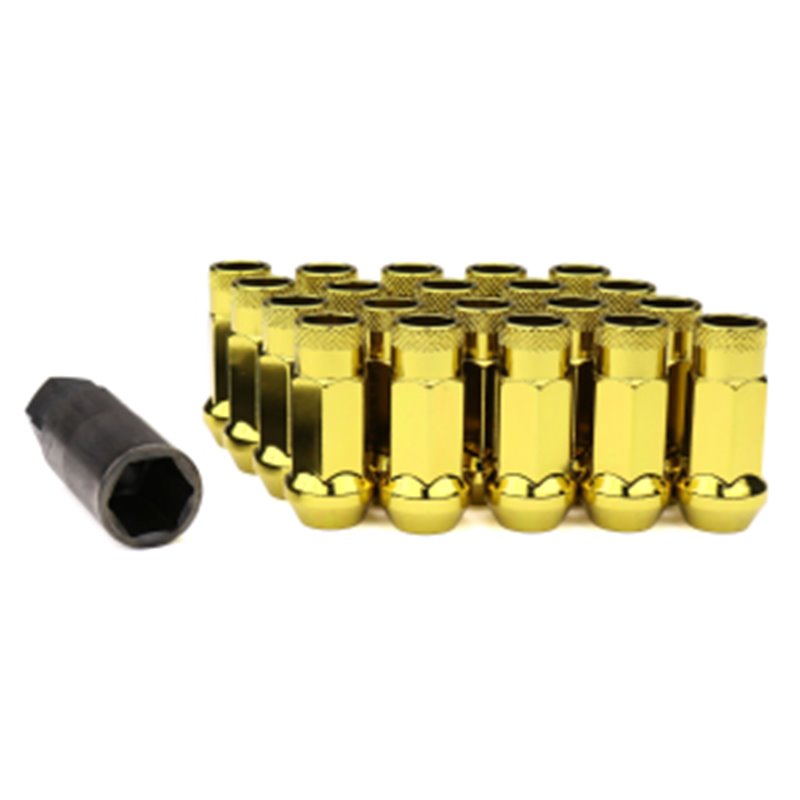 Ecrous SR48 MUTEKI Chrome Jaune Ouverts 12X1.25