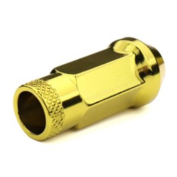Ecrous SR48 MUTEKI Chrome Jaune Ouverts 12X1.25