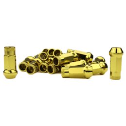 Ecrous SR48 MUTEKI Chrome Jaune Ouverts 12X1.25