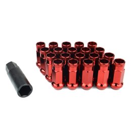 Ecrous SR48 MUTEKI Rouge Ouverts 12X1.25 