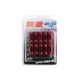 Ecrous SR48 MUTEKI Rouge Ouverts 12X1.25 
