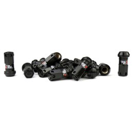 Ecrous R40 KICS Iconix Noir avec Capuchon Plastique Noir M12X1.50 20 PCS (Sans Antivol)