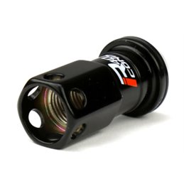 Ecrous R40 KICS Iconix Noir avec Capuchon Plastique Noir M12X1.25 20 PCS (Sans Antivol)