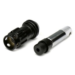 Ecrous R40 KICS Iconix Noir et Antivol avec Capuchon Plastique Noir M12X1.25 16+4
