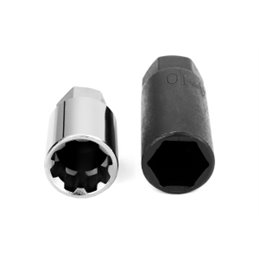 Ecrous R40 KICS Iconix Graphite et Antivol M12X1.50 16+4