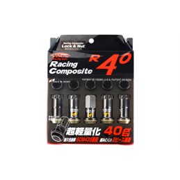 Ecrous R40 KICS Iconix Graphite et Antivol M12X1.50 16+4