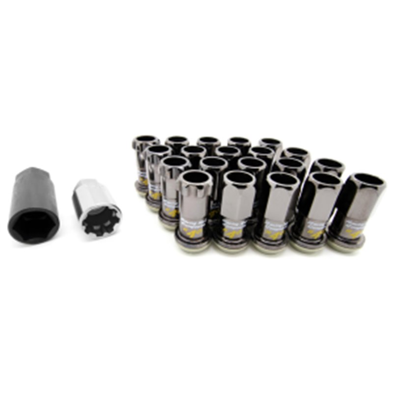 Ecrous R40 KICS Iconix Graphite et Antivol M12X1.25 16+4