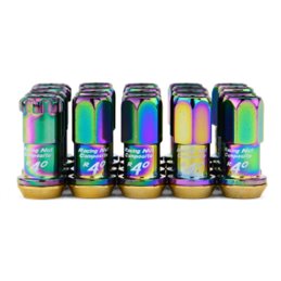 Ecrous R40 KICS Iconix Neo Chrome et Antivol M12x1.25 16+4