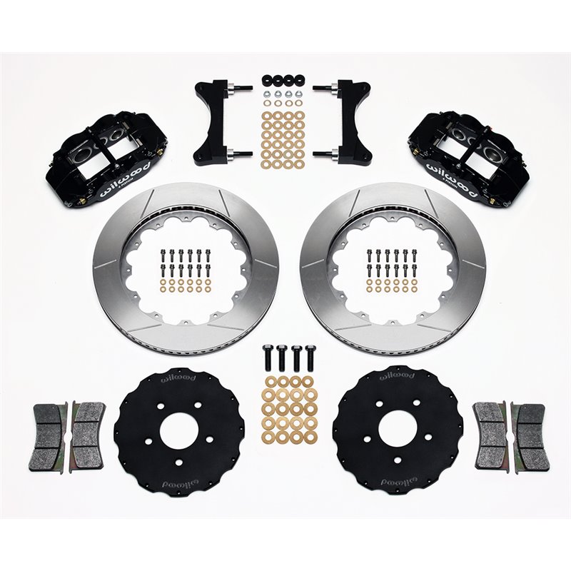 Kit Frein Narrow Super Avant 6 Pistons Wilwood 355mm Noir