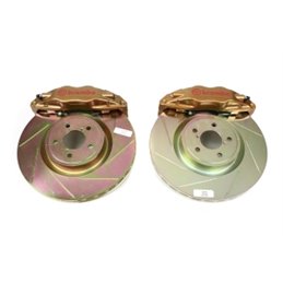 Kit Frein Avant 4 Pistons BREMBO 330mm Or