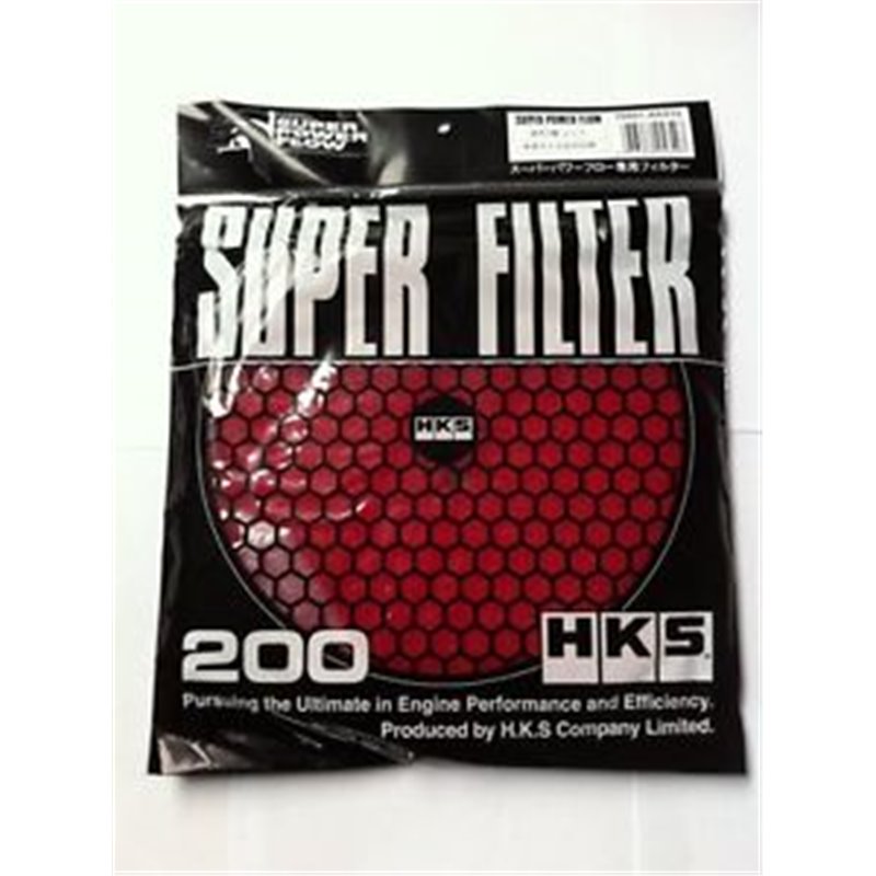 HKS Super Power Flow Replacement Filter (200mm, Red)