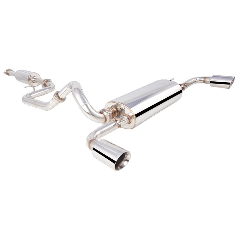 Silencieux et Intermédiaire Inox 76mm XFORCE BL Series Mazda 3 Speed 3 2009-2013