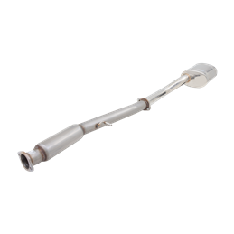 Silencieux et Intermédiaire Inox 76mm avec silencieux ovale et double embout Subaru WRX 1994-2007