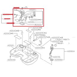 Support de Pompe carburant complet SUBARU GT 1993-1996