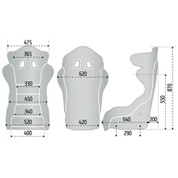 Siège Baquet SPARCO ADV XT en Carbone (FIA)