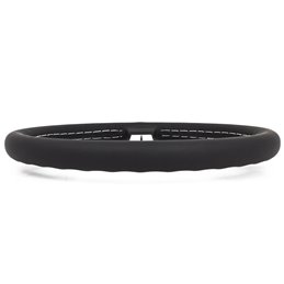 Volant Nardi Classic ND33, Cuir Noir, Branches Alu, Coutures Grises, Tulipé 40mm, Ø33 cm