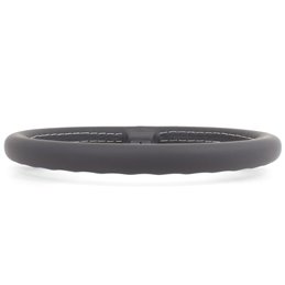 Volant Nardi Classic ND34, Cuir Noir, Branches Noires, Coutures Grises, Tulipé 40mm, Ø34 cm