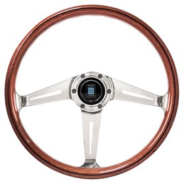 Volant Nardi Classic ND36 "Side Spokes", Bois, Branches Alu Ø36 cm