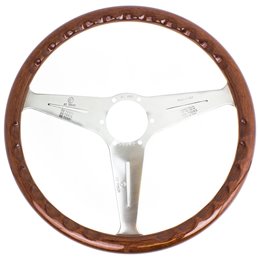 Volant Nardi Classic ND39, Bois, Branches Alu, Tulipé 45mm, Ø39 cm
