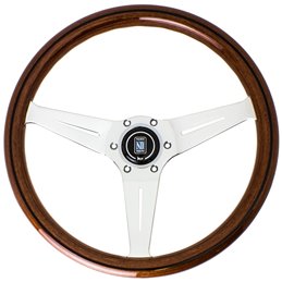 Volant Nardi Deep Corn, Bois, Branches Chromées, Tulipé 75mm, Ø35 cm