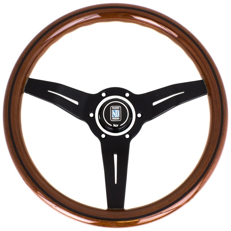Volant Nardi Deep Corn, Bois, Branches Noires, Tulipé 50mm, Ø33 cm