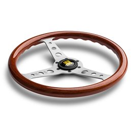 Volant Momo Indy Heritage Tulipé 37mm, Bois, Branches Alu, Ø35 cm