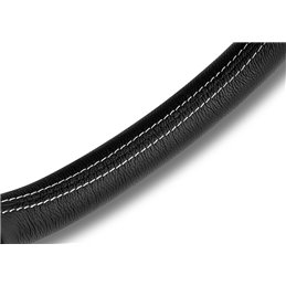 Volant Momo Trek R Tulipé 38mm, Cuir Noir, Branches Alu, Ø35 cm