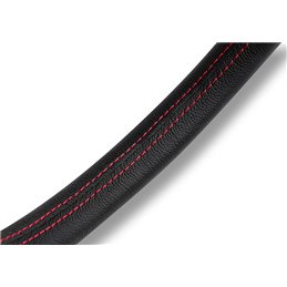 Volant Momo Tuner Tulipé 36mm, Cuir Noir, Branches Noires, Ø35 cm