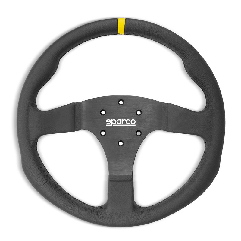 Sparco R350 Flat Steering Wheel, Leather