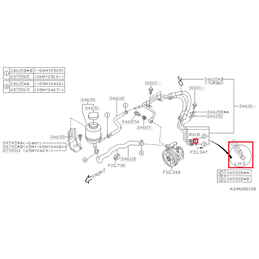 Joint torique inférieur raccord durite de direction assistée GT/STI 1993-2000 WRX/STI 2001-2004