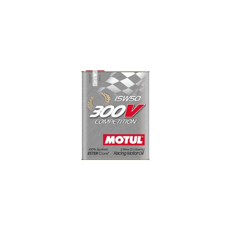 Huile moteur MOTUL 300V 15W50 - Bidon 2L