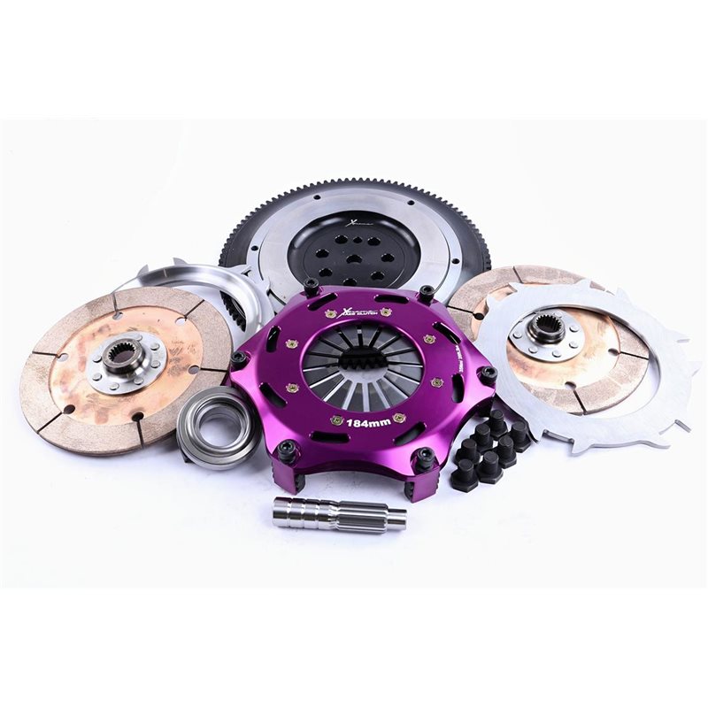Xtreme Performance - Kit Embrayage bi disque céramique rigide 184 mm, volant moteur Motorsport inclusKits MITSUBISHI LANCER EVO 