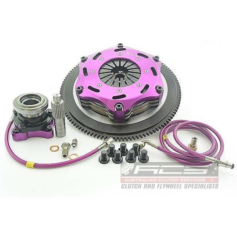 Xtreme Performance - Kit Embrayage bi disque céramique rigide 184 mm, volant moteur et Récepteur Embrayage Motorsport inclusKits