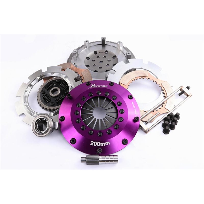 Xtreme Performance - Kit Embrayage bi disque céramique à ressort 200 mm, volant moteur Motorsport inclusKits MITSUBISHI LANCER 1