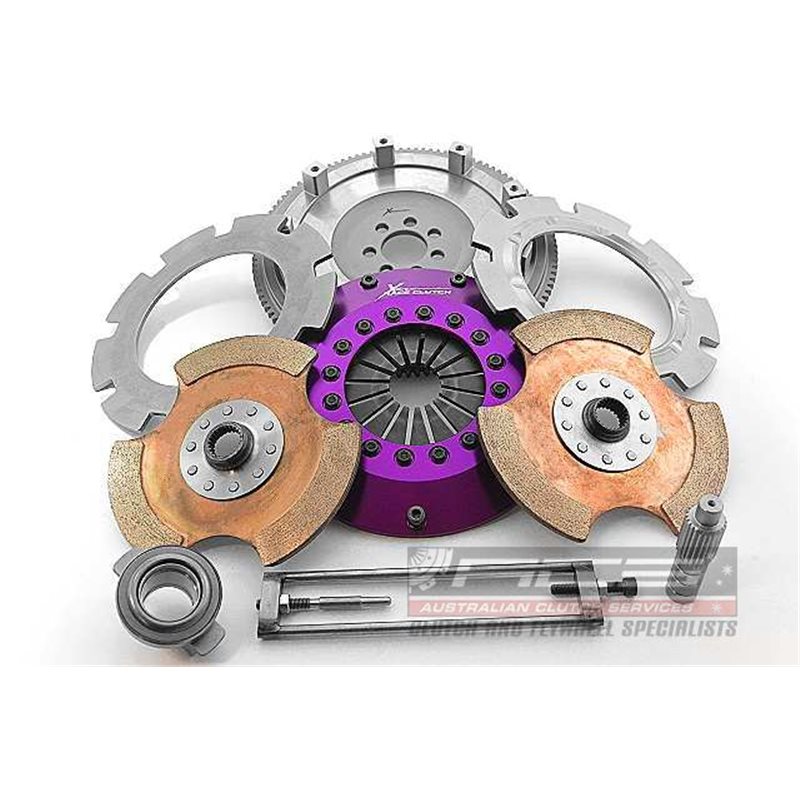 Xtreme Performance - Kit Embrayage bi disque céramique rigide 200 mm, volant moteur Motorsport inclusKits MITSUBISHI LANCER 2.0 