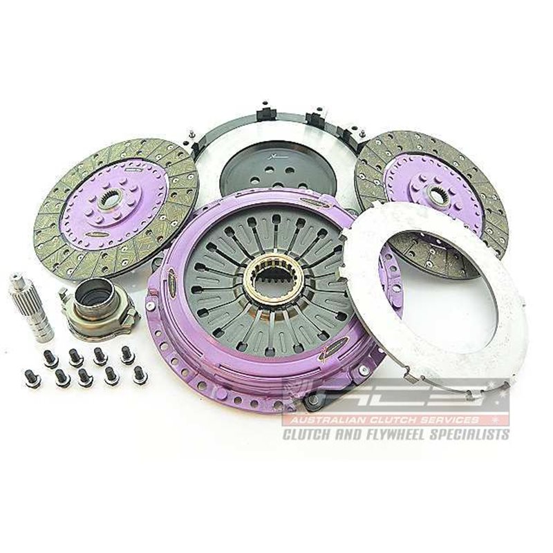 Xtreme Performance - Kit Embrayage organique bi disque 230 mm, volant moteur Motorsport inclusKits MITSUBISHI LANCER EVO VIII - 