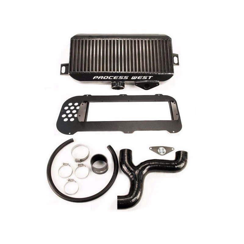 Intercooler Kit Top Mount PROCESS WEST Black WRX/STI 2001-2002