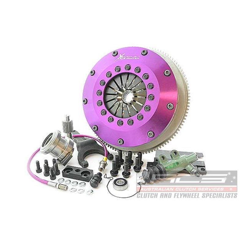 Xtreme Performance - Kit Embrayage bi disque céramique à ressort 200 mm, volant moteur Motorsport inclusKits TOYOTA SUPRA 2.5 i 