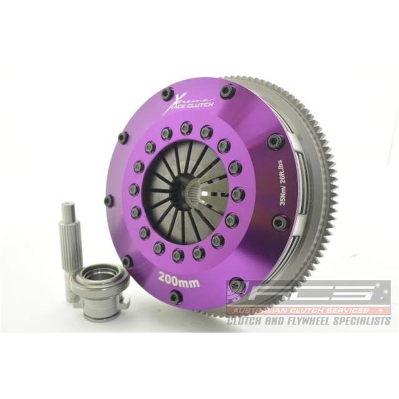 Xtreme Performance - Kit Embrayage bi disque céramique à ressort 200 mm, volant moteur Motorsport inclusKits NISSAN 180 SX 2.0 T