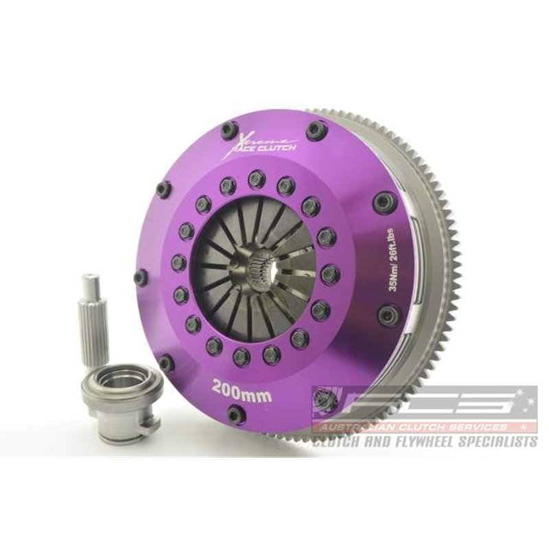 Xtreme Performance - Kit Embrayage bi disque céramique rigide 200 mm, volant moteur Motorsport inclusKits NISSAN 180 SX 2.0 Turb