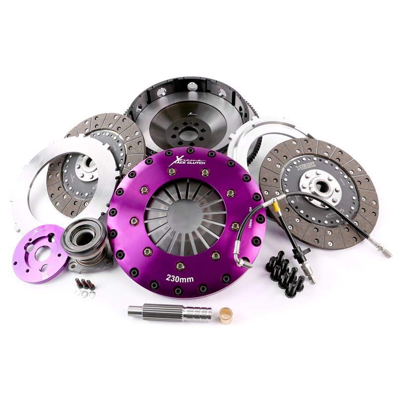 Xtreme Performance Kit Embrayage organique à deux plateaux de 230 mm, volant moteur et Récepteur Embrayage Motorsport Kits NISSA