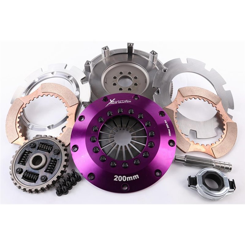 Xtreme Performance - Kit Embrayage bi disque céramique à ressort 200 mm, volant moteur Motorsport inclusKits NISSAN PULSAR 2.0 G