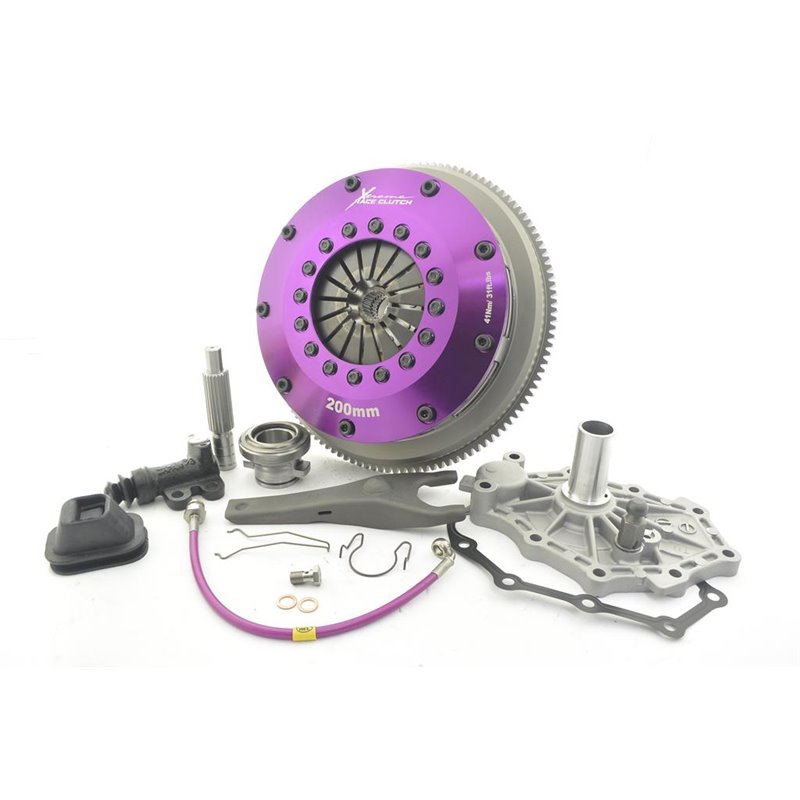 Xtreme Performance - Kit Embrayage bi disque céramique rigide 200 mm, volant moteur Motorsport inclusKits NISSAN SKYLINE 2.5 206