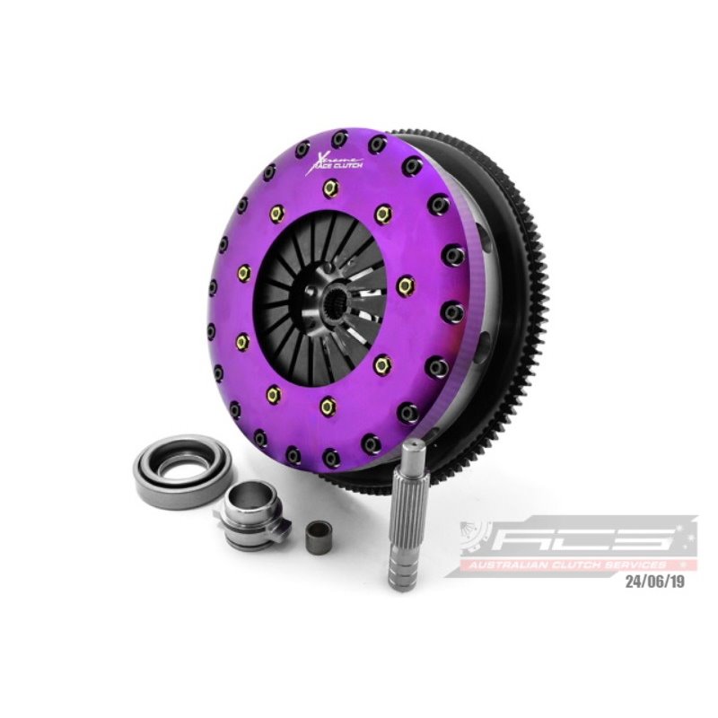 Xtreme Performance - Kit Embrayage organique bi disque 230 mm, volant moteur Motorsport inclusKits NISSAN SKYLINE 3.0 117KW (198