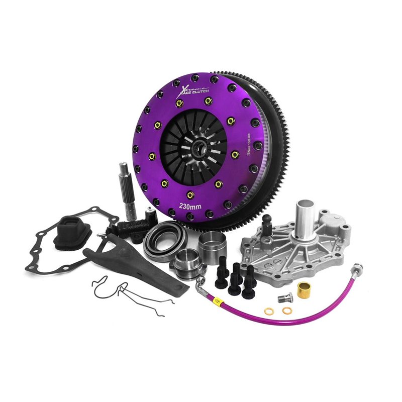 Xtreme Performance - Kit Embrayage rigide bi disque céramique 230 mm, volant moteur Motorsport inclusKits NISSAN SKYLINE 2.5 206
