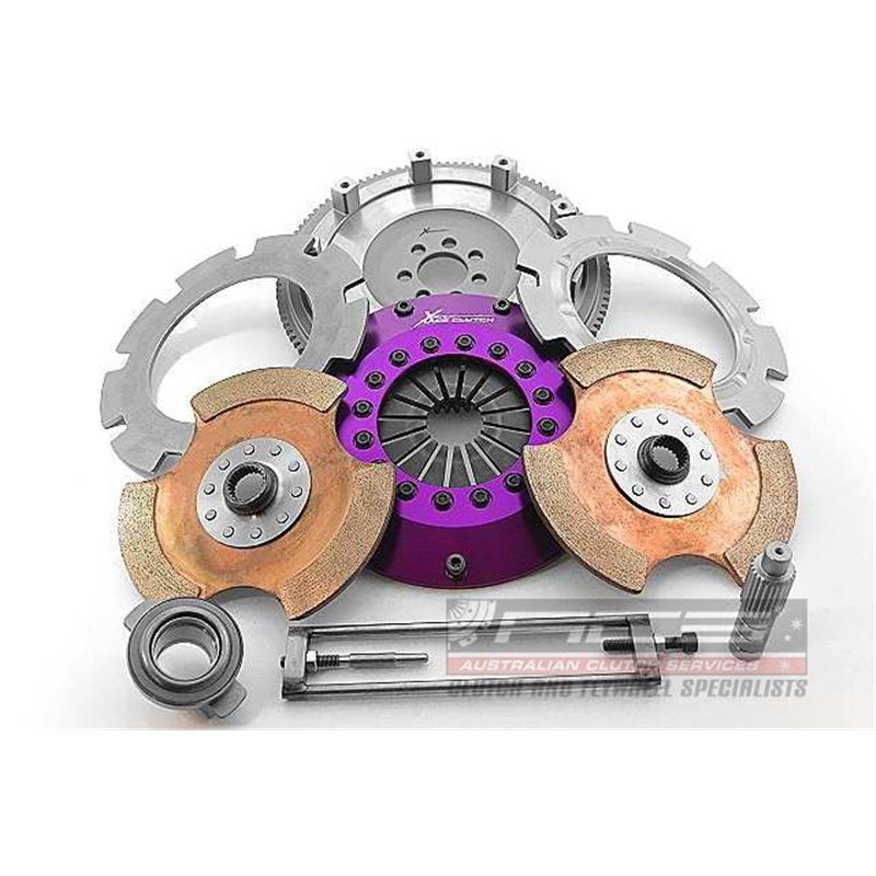 Xtreme Performance - Kit Embrayage bi disque céramique rigide 200 mm, volant moteur Motorsport inclusKits MITSUBISHI LANCER 2.0 