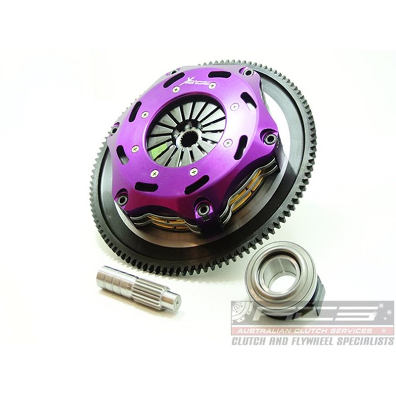 Xtreme Performance - 184mm Rigid Ceramic Twin Plate Clutch Kit Incl Flywheel HONDA CRX 1.5 i (AF) 74KW (1983-1986)